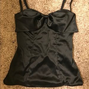 Padded black bustier